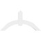 Ekena Millwork Archdale Architectural Grade PVC Gable Bracket, 60"W x 30"H x 4"D x 6"F, 12/12 Pitch GBP060X30X0406ARC00 - alternate 3